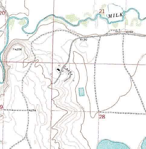 Aerial Image of Cut Bank AFS, MT