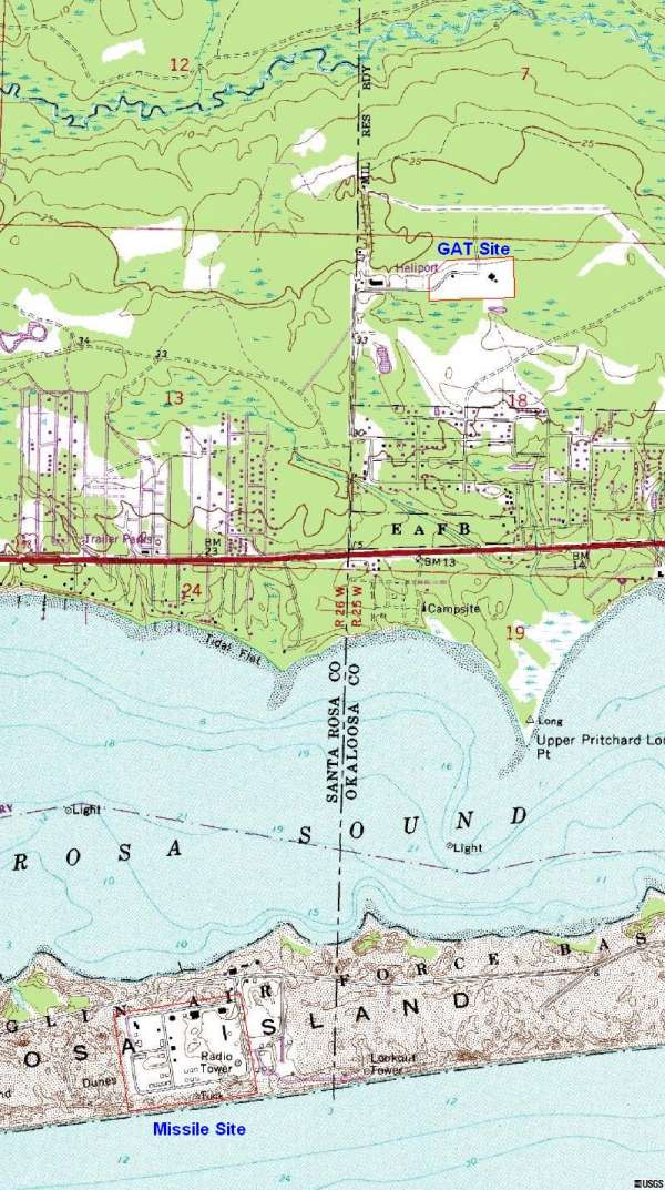 Aerial Images of Hurlburt Field BOMARC, FL